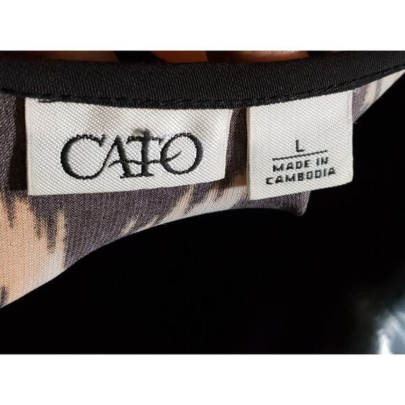 Cato Women's Multicolor Polyester Scoop Neck Short Sleeve Long Maxi Dress Size L - Picture 6 of 12